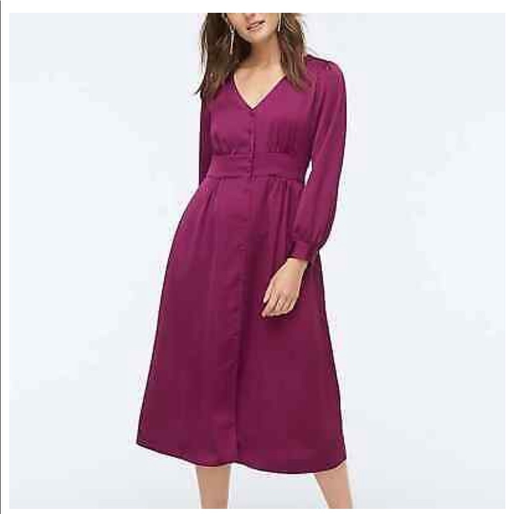 NWT Button Front J. Crew Midi Dress